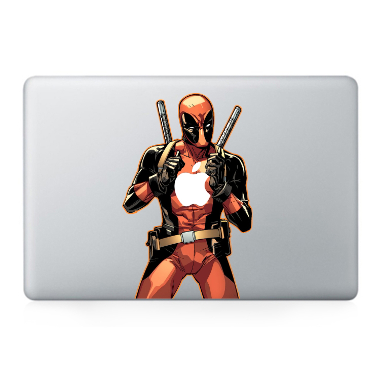 Deadpool MacBook kleur Sticker
